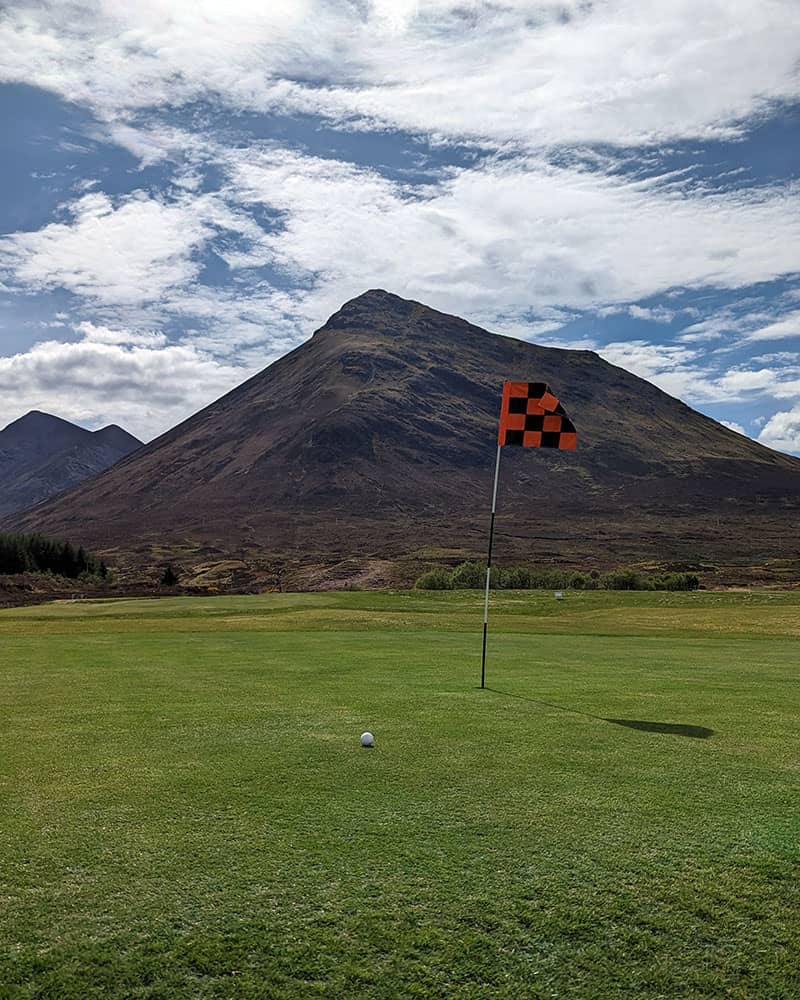 3rd hole at the isle of skye golf course